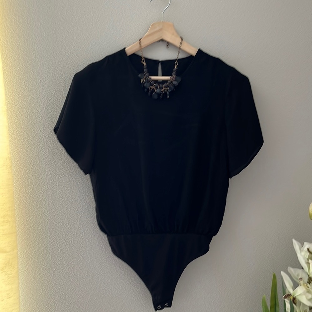 Women’s Express Small Black Bodysuit Sz S